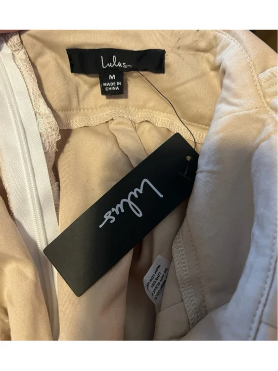 NWT Lulu’s Enamored With You White Lace Wide-Leg Jumpsuit - Picture 9 of 12